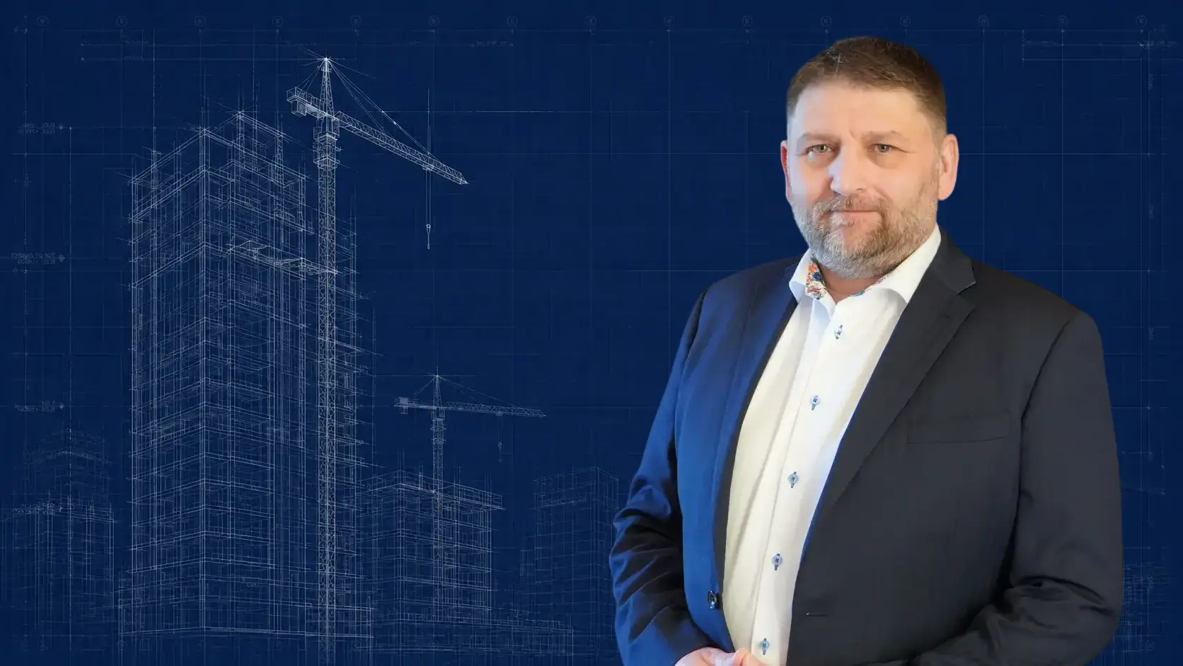 Richard Stone on a construction project site